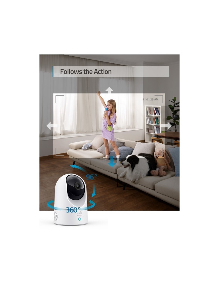 Vnitřní kamera Indoor Cam 2K | Otáčecí a naklápěcí | EUFY