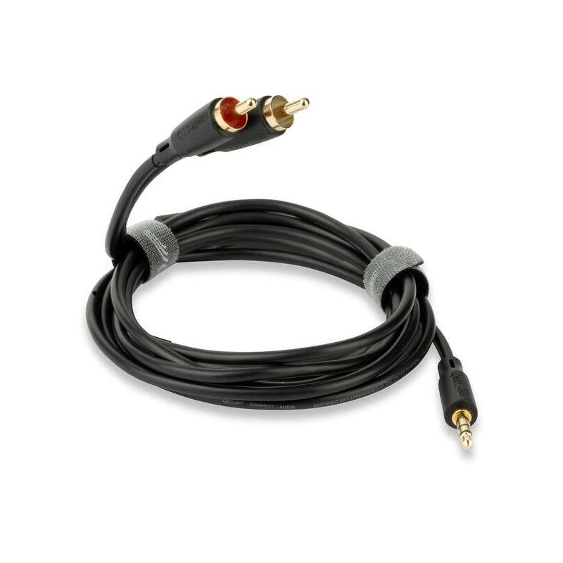 QED Connect Stereo kabel 3,5 mm Jack-Phono 0,75m