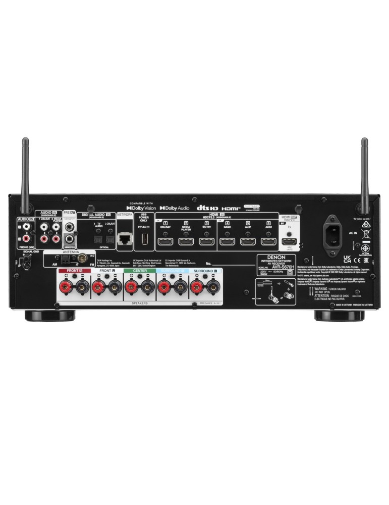 DENON AVR-S670H | 8K AV přijímač s Dolby TrueHD a HEOS