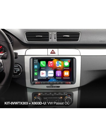 ALPINE KIT-8VWTX303 Instalační sada 8 palců pro platformy Volkswagen (MIB-PQ/Golf VI - Seat, Škoda a VW) 2