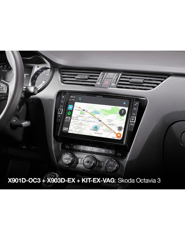 ALPINE X903D-EX Vylepšete Media-Box pro systém Alpine Style 1. generace: umožňuje Apple CarPlay a Android Auto