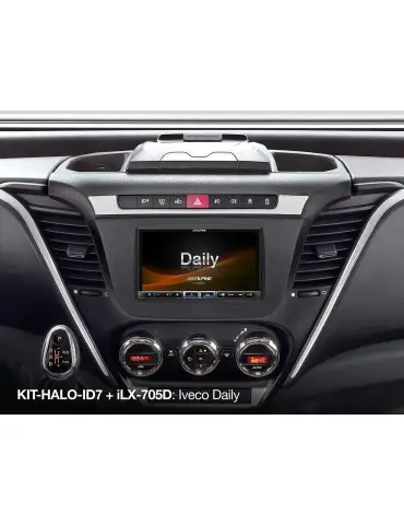 ALPINE KIT-HALO-ID7 1DIN Alpine Halo a 2DIN instalační sada s rozhraním CAN na UART pro Iveco Daily 7 2