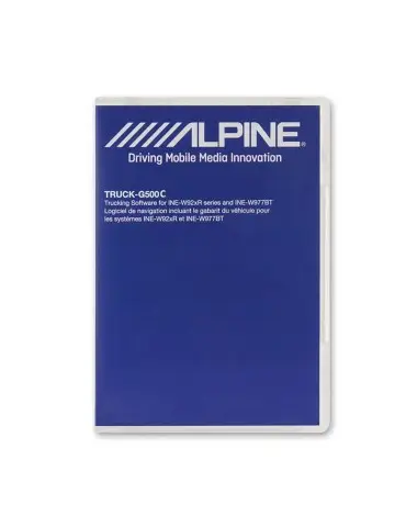 ALPINE TRUCK-G500C Software pro nákladní automobily pro řadu INE-W92xR, INE-W977BT