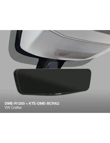 ALPINE KTE-DME-BCRA2 Sada pro montáž digitálního zrcátka DME-R1200 do vozidel VW Crafter, MAN TGE nebo VW T6/T6.1 2