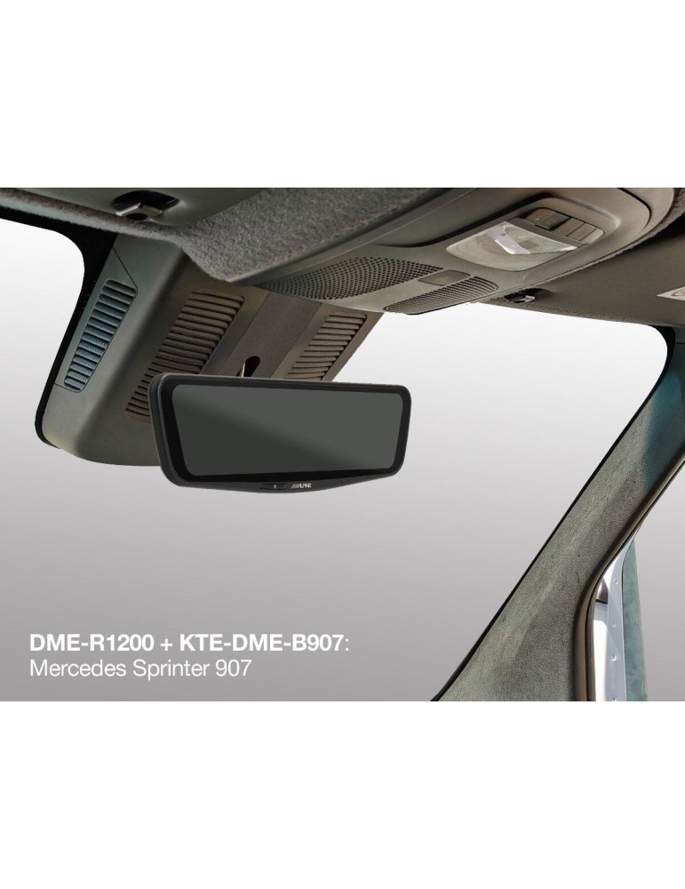 ALPINE KTE-DME-B907 Instalační sada pro montáž digitálního zrcátka DME-R1200 do vozu Mercedes Sprinter 907/910