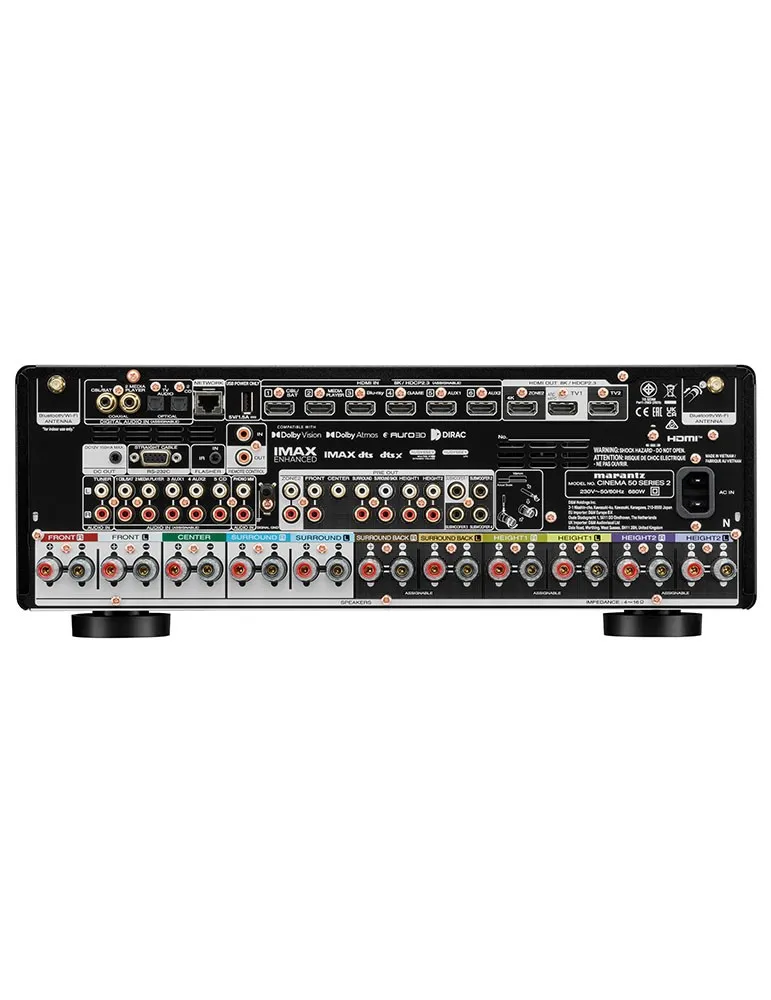 Marantz Cinema 50 S2 — AV přijímač 9.4 s podporou Dolby Atmos a HDMI 8K